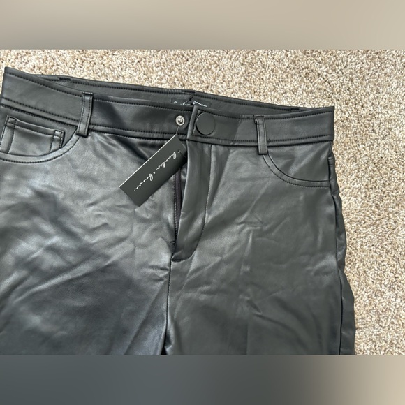 High waisted leather pants - Picture 3 of 4